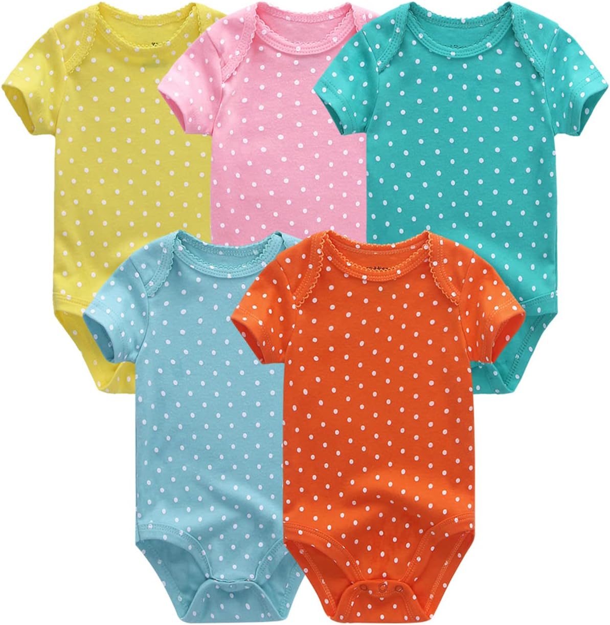 Newborn Layette Gift Set Bodysuits Pants for Baby Girl and Boy 24 Piece 100% Cotton Essentials and Accessories