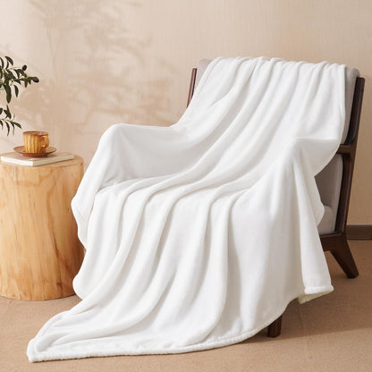 PHF Ultra Soft Fleece Throw Blanket, No Shed No Pilling Luxury Plush Cozy 300GSM Lightweight
