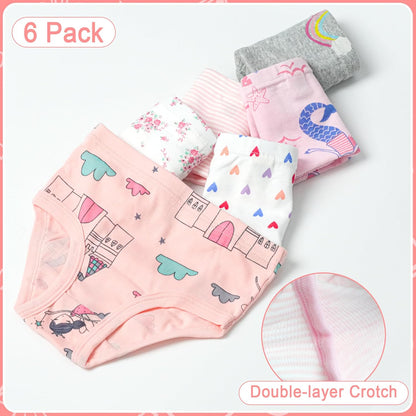 Tphon Little Girls Underwear Toddler Underwear Girls Panties Big Kids Undies Soft 100% Cotton
