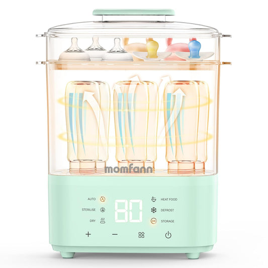 Bottle Sterilizer and Dryer, All-in-One Electric Steam Sterilizer Bottle Sanitizer for Baby
