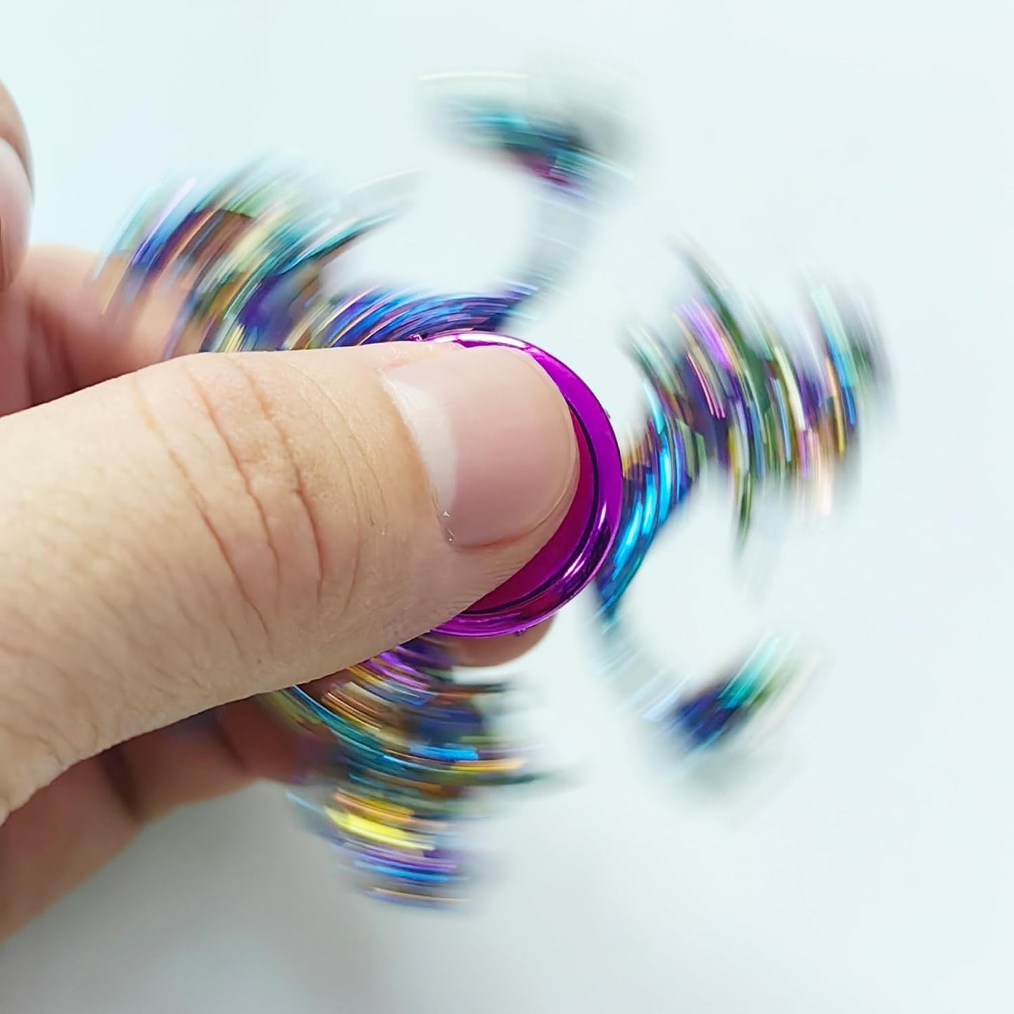 Fidget Spinners Set, Metal Desk Toys for Kids Adults Boys Girls, Hand Spinner Sensory Toys for Party Favors, Stocking Stuffers (3 Pack) (Style-4)