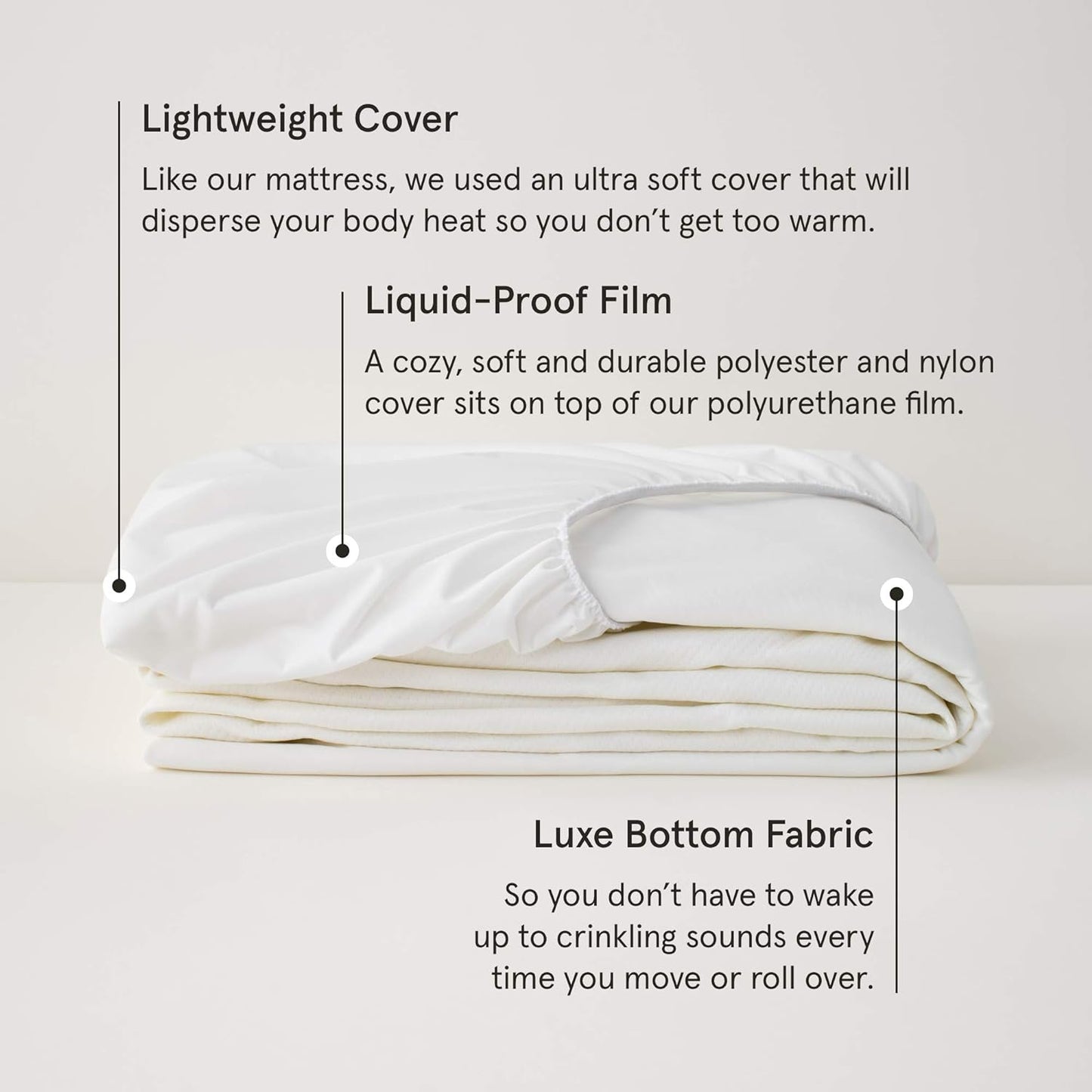 Tuft & Needle King Mattress Protector - Waterproof, Liquid-Proof, Sleeps Quiet, Fitted Sheet Style