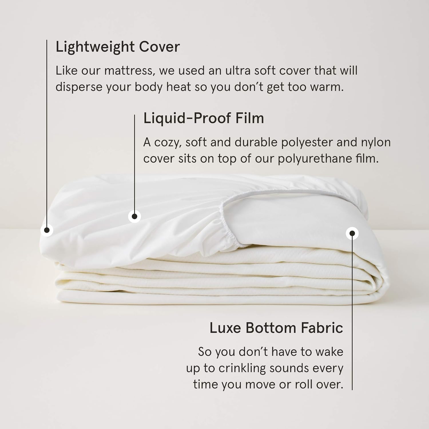 Tuft & Needle King Mattress Protector - Waterproof, Liquid-Proof, Sleeps Quiet, Fitted Sheet Style