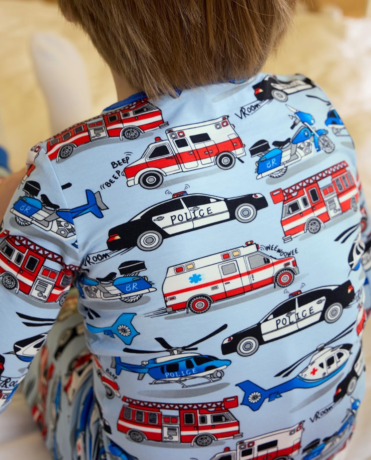 Bamboo Viscose Toddler Pajamas Boys Girls Baby 12M-8Y Pjs Sets Kids 2pcs Snug fit Long-Sleeve Sleepwear