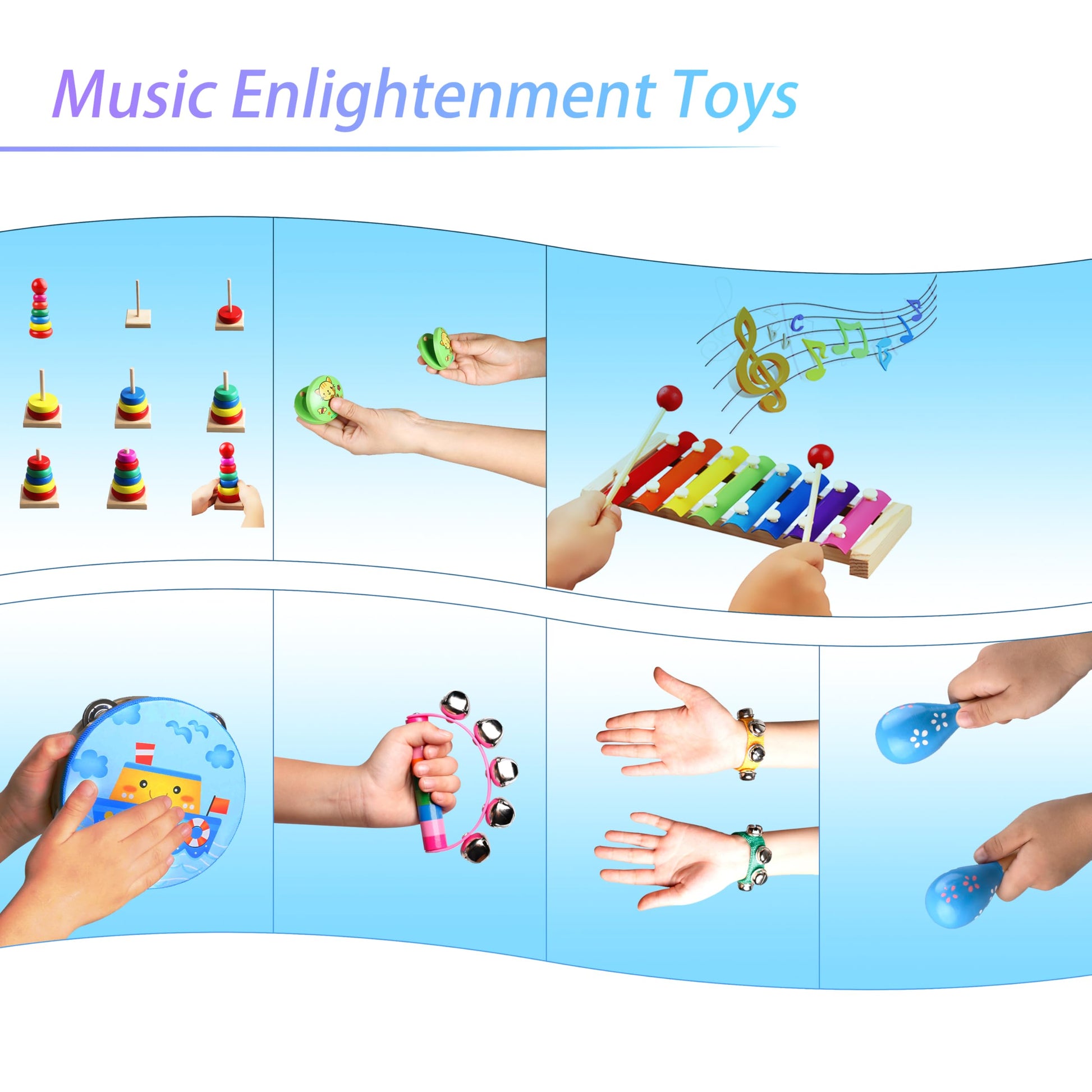 Childom Kids Musical Instruments for Toddlers,Baby Musical Toys for Toddlers,Preschool Educational