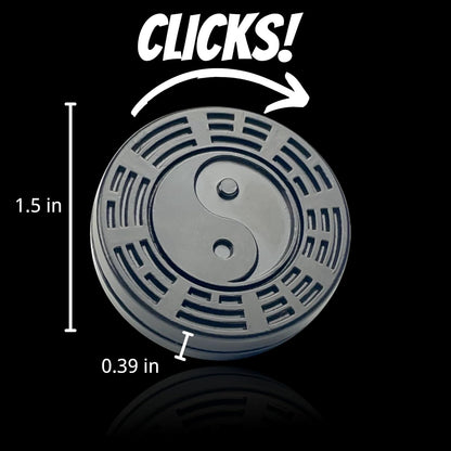 Fidget Slider Metal Haptic Toys Fidgets for Adults Anxiety Stress Relief, Prevent Alzheimer's, Clicks Fidget Slider for School Home Office(Black)