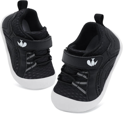 FEETCITY Wide Baby Shoes Boys Girls Baby Barefoot Shoes Breathable Infant Walking Shoe Crib Sock Shoe Toddler Sneakers Flexible