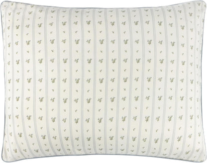 Ely's & Co. Decorative Pillowcase, 20"x26" (Insert Not Included) - Blue Linear Berry Leaf Collection