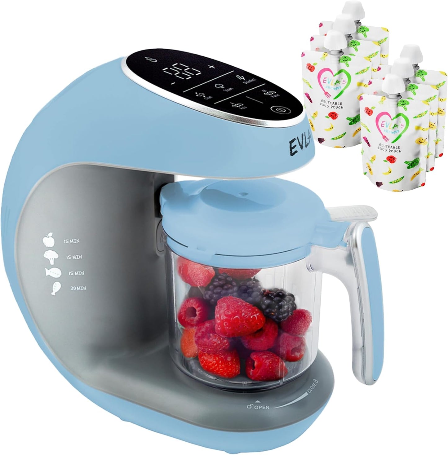 EVLA'S Baby Food Maker, Steamer, Blender, Baby Food Processor for Healthy Homemade Baby Food in