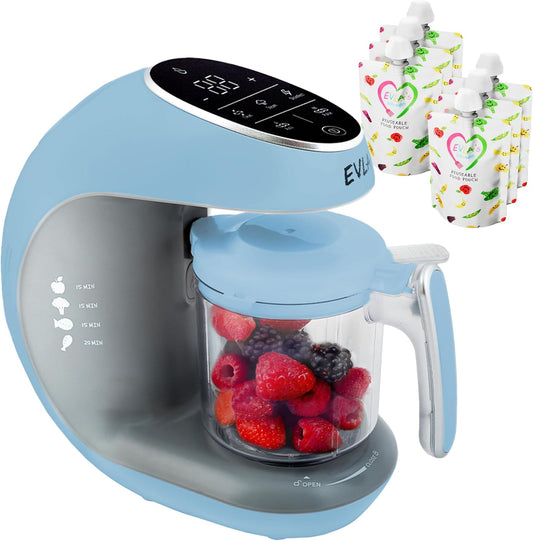 EVLA'S Baby Food Maker, Steamer, Blender, Baby Food Processor for Healthy Homemade Baby Food in