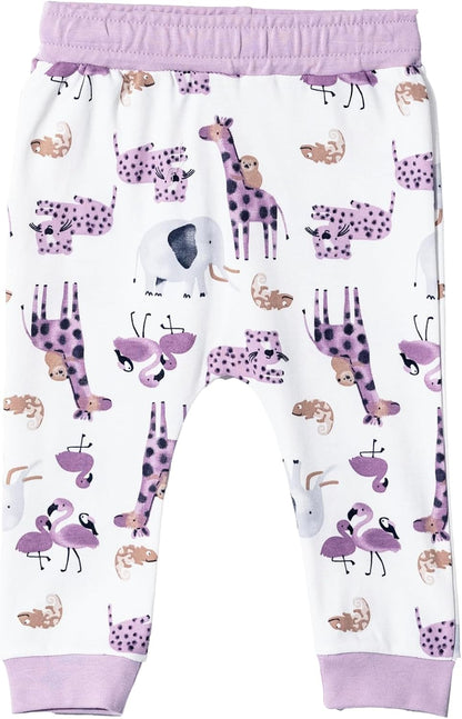 Toddler and Baby Unisex Pants 2-Pack -Baby Pants 0-3 Months to 18-24 Months Baby Cotton Sweatpants Jogger Boy Girl