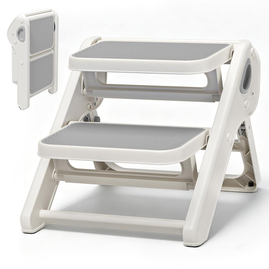 Foldable Toddler Step Stool for Bathroom Sink, Toilet, Bedroom, Kitchen – Non-Slip, Space-Saving