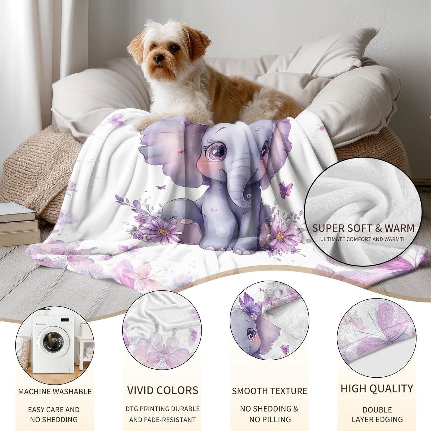 Ship Next Day, Personalized Baby Blankets - Printed in USA, Custom Name Blanket, Baby Blanket with
