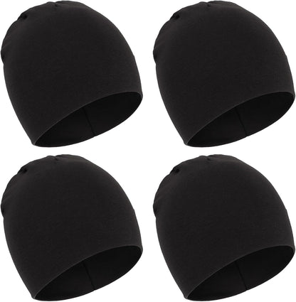 DRESHOW BQUBO 4 Pieces Baby Beanie Newborn Toddler Soft Cute Knit Hat Hospital Hats for Baby Boys Infant Cap Beanies