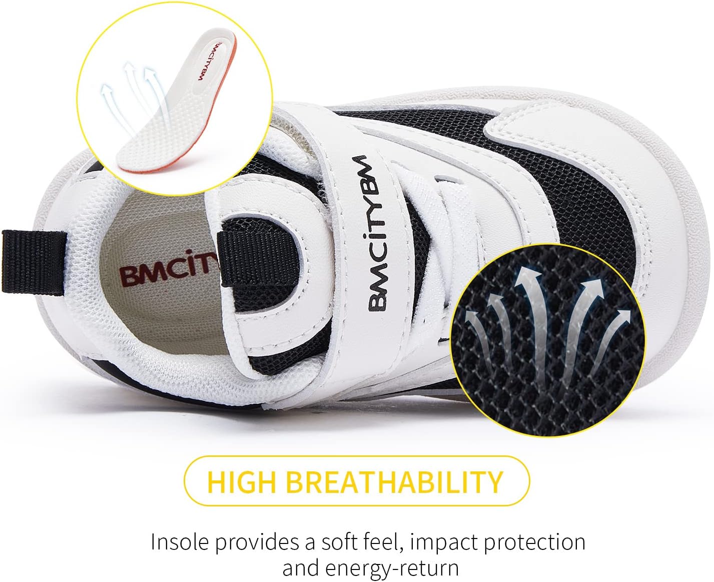 BMCiTYBM Baby Shoes Boy Girl Infant Sneakers Non-Slip First Walkers 6 9 12 18 24 Months