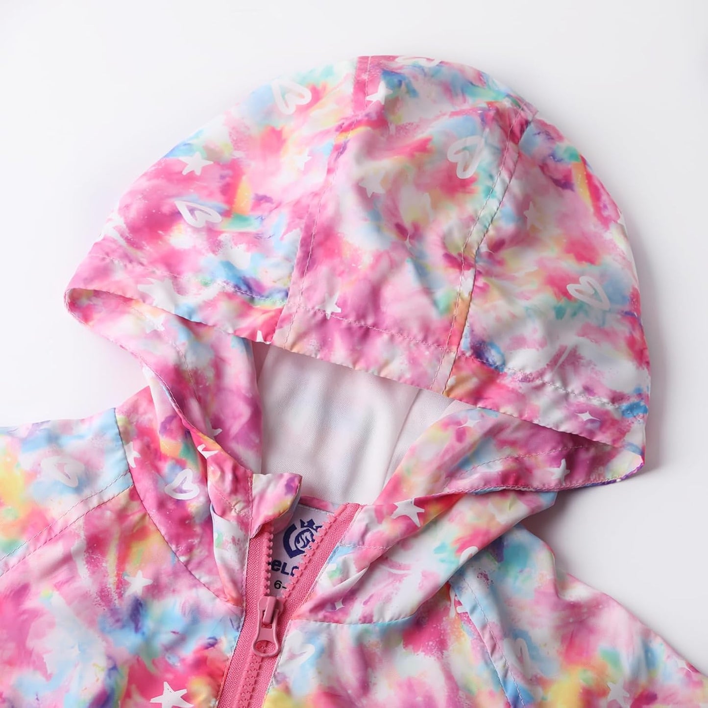 WELAKEN Lightweight Jacket for Girls Kids & Toddler II Girls' Print Water-Resistant Jacket