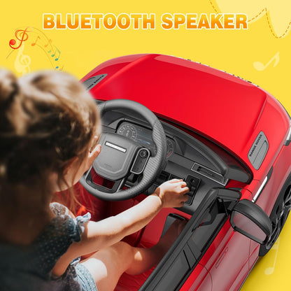 Licensed Land Rover Kids Electric Car, Ride On Toys for 4-8 Year Olds with Mp3 Player, Remote