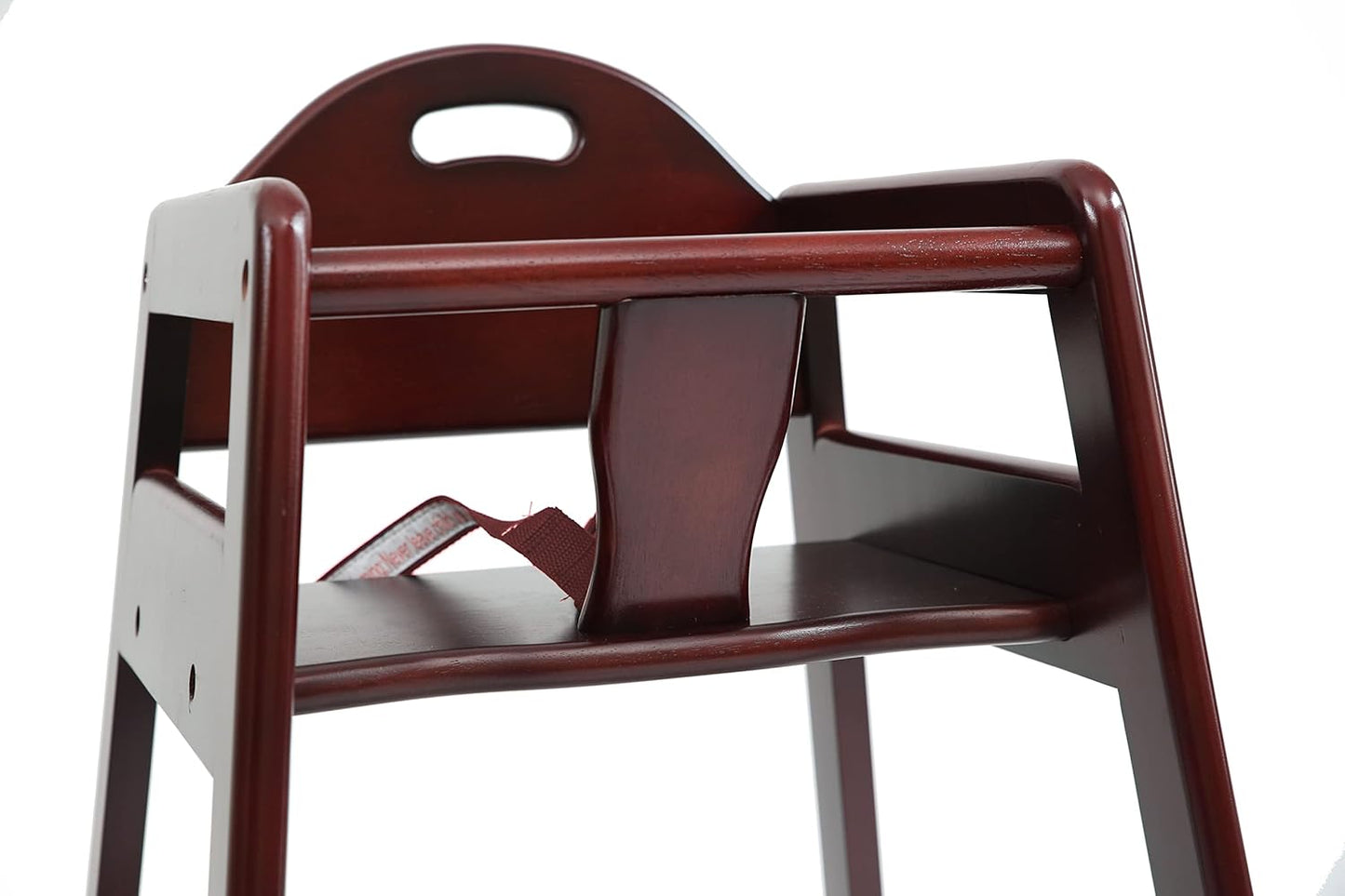 Wooden High Chair for Baby & Toddler – Restaurant-Style Stackable HighChair with Commercial Grade