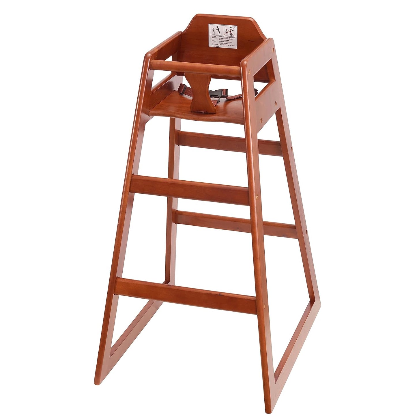 Stager Direct, Seating Ready-to-Assemble Restaurant Wood Bar Height High Chair, Baby Highchairs