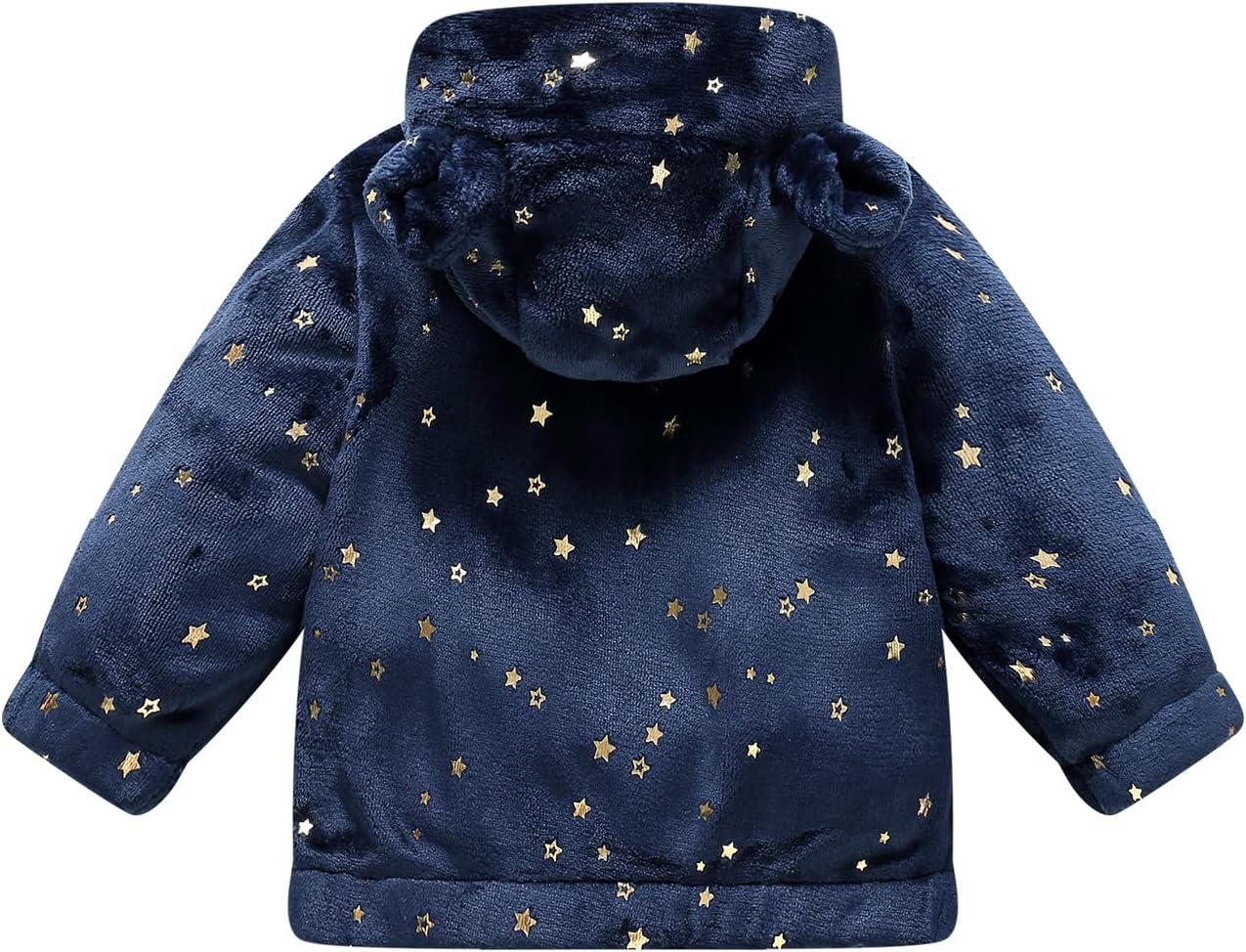 Baby Girl Winter Fleece Coat Toddler Boy Jacket Infant With Hood Warm Outerwear