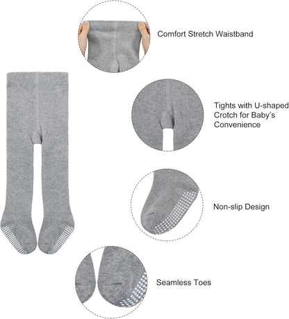 American Trends Baby Tights Non Slip Skid Baby Girl Tight Toddler Stocking Pants Cable Knit Infant