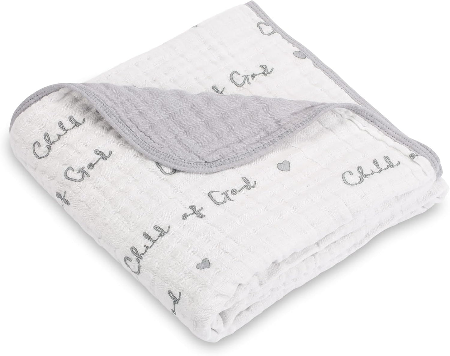 LollyBanks Muslin Baby Blanket 100% Organic Cotton, Muslin Quilt Lightweight, Toddler Blanket for