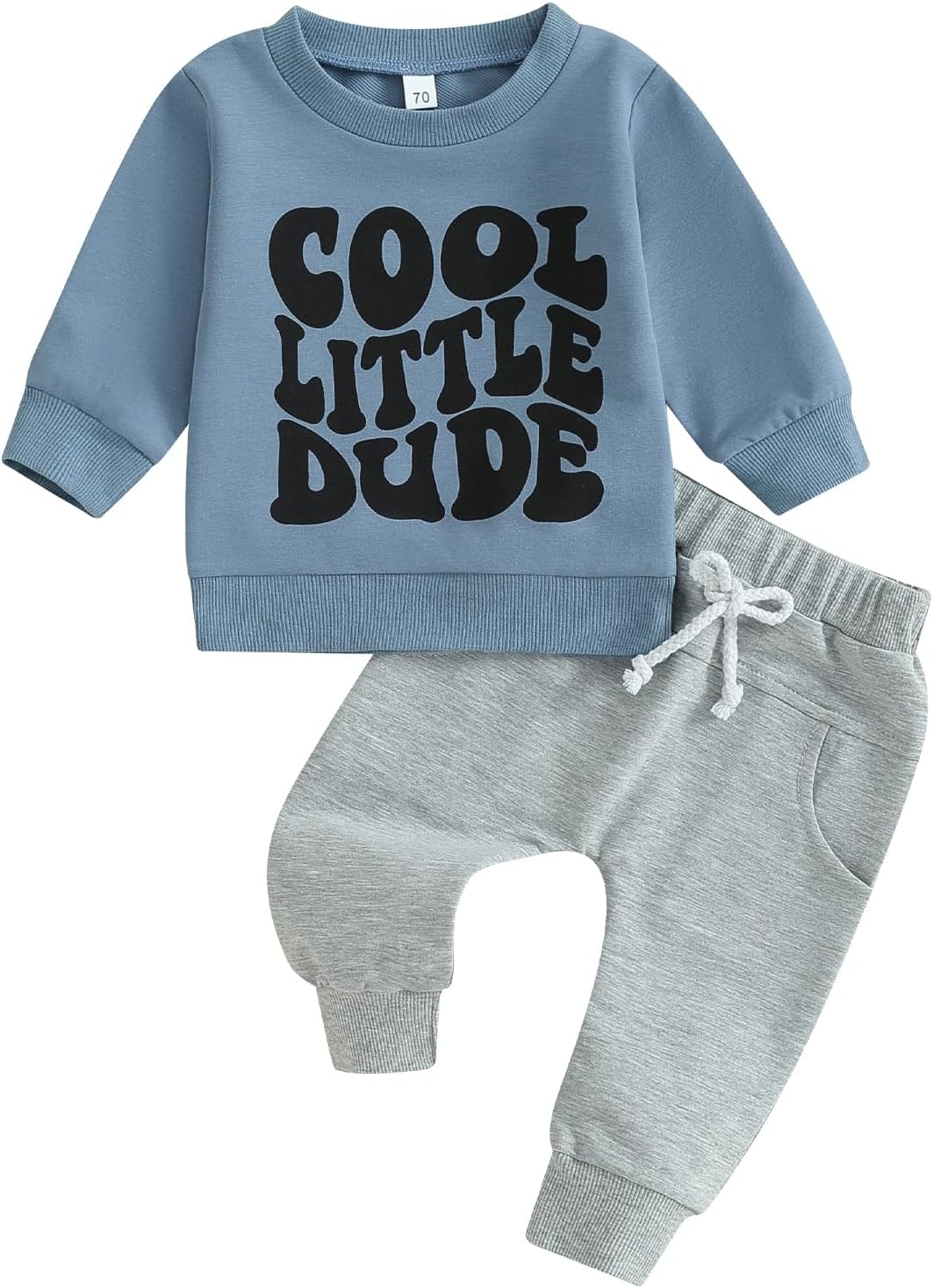 Baby Boy Clothes Fall 6 12 18 24 Months Football Long Sleeve Pullover Tops & Pant Sets Toddler Winter Outfits