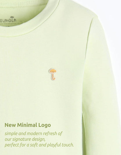 moimoln 6M-8Y Modal Cotton Solid Soft Breathable Baby Toddler Boys Girls Snug fit Pjs Long Sleeve Pajamas Set Sleepwear Daily