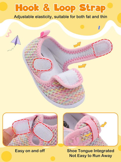 FEETCITY Barefoot Baby Shoes Girls Boys Walking Shoes Infant Sneakers Lightweight Flexible Newborn Dress School Shoe