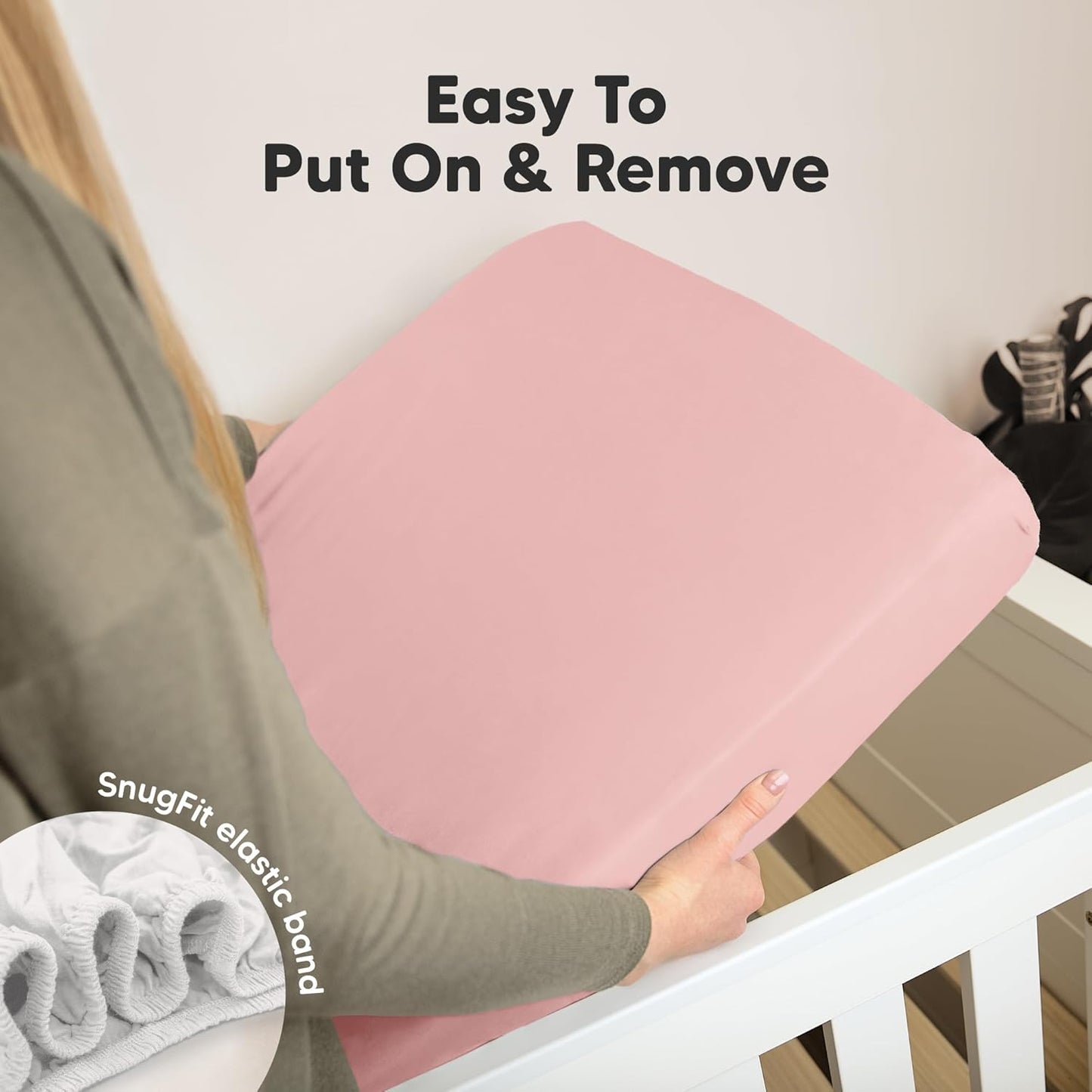 KeaBabies 2-Pack Organic Crib Sheets for Boys, Girls - 52x28 Fitted Crib Mattress Sheet Neutral