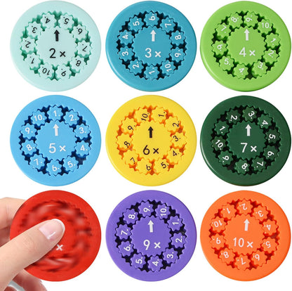 Updated Math Fact Fidget Spinners, Math Facts Fidget Spinners, This is for All The Stimmers - Fidgeters Who are Learning Math, Division and Multiplication on One Fidget (Both 18pcs)