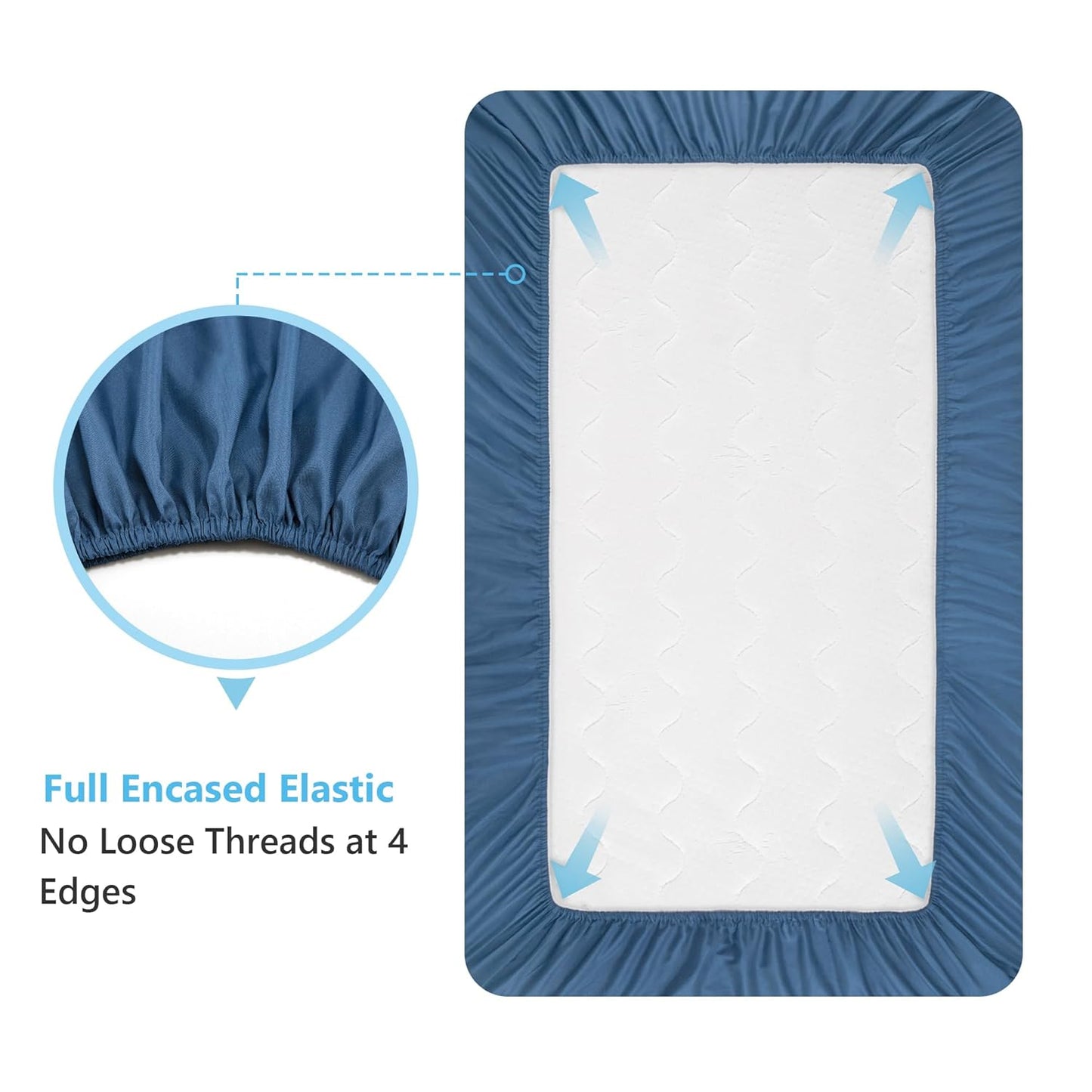 TILLYOU Baby Crib Sheets for Boys Girls, Super Soft Toddler Bed Sheets, 2 Pack Sheets for Standard