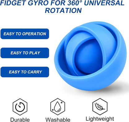Fidget Toys for Kids, Fidget Gyro for Adults, Gifts for Boys Girls Teens Kids Christmas New Year Valentine's Day, ADHD Autism Stress Relief Finger Toys Classroom