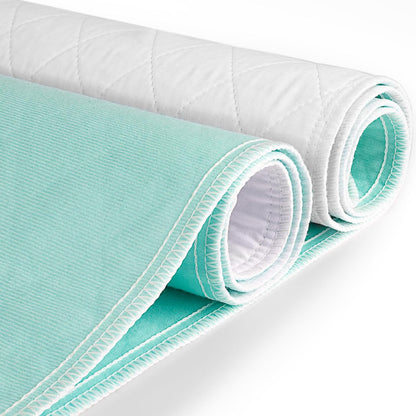 CoolShields Waterproof Bed Pads Incontinence 34'' x 52'' (4 Pack) Washable Reusable Bedwetting