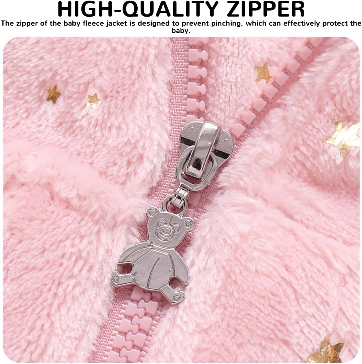 Baby Girl Winter Fleece Coat Toddler Boy Jacket Infant With Hood Warm Outerwear