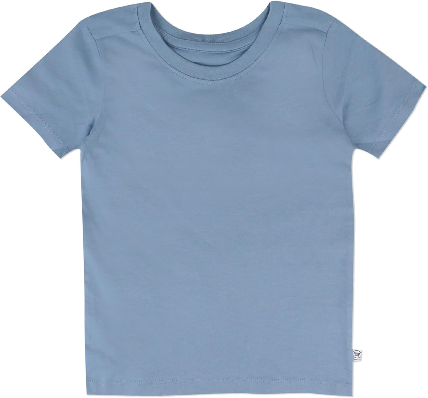 HonestBaby 10-Pack Short Sleeve T-shirts 100% Organic Cotton Baby, Toddler, Little Kids, Boys, Girls, Unisex