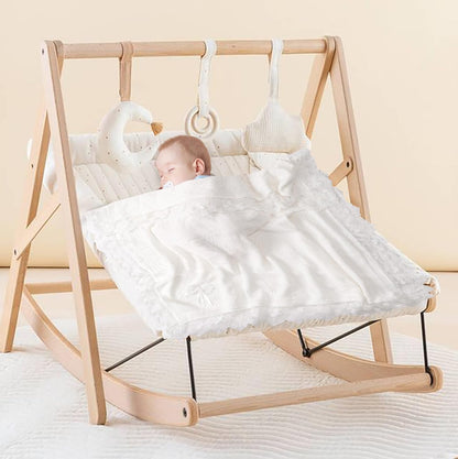 Booulfi Baby Blanket for Girls Boys Swaddles for Newborns Receiving Blankets Neutral Baptism