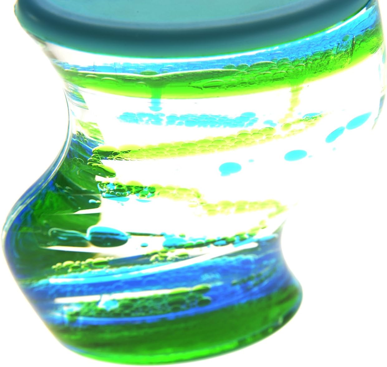 PowerTRC Spiral Liquid Motion Bubbler, Liquid Sensory Toy Timer, Calm and Relaxing Fidget Desk Toy, Helps with Anxiety, Austism, ADHD. Gifts for Kids and Adults Classroom and Office