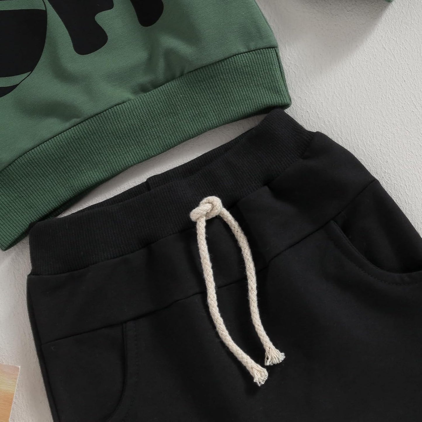 Kupretty Toddler Baby Boy Fall Winter Clothes Color Block Long Sleeve Sweatshirt Pullover Tops + Joggers Pants Outfit Set