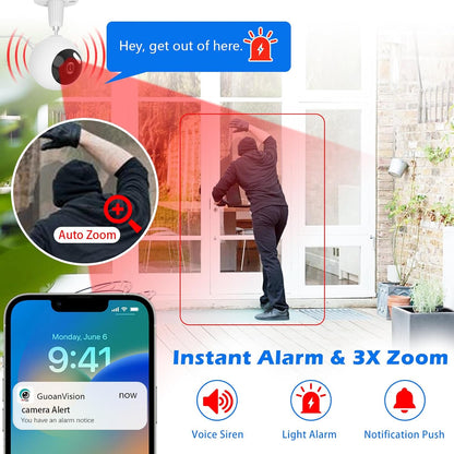 5G/2.4G Indoor/Outdoor Security Camera for Baby Monitor, Indoor Camera for Dog/Cat/Pet/Nanny/Baby/Elder, IP66 Waterproof, 3 Night Vision, Motion Detection, SD/Cloud