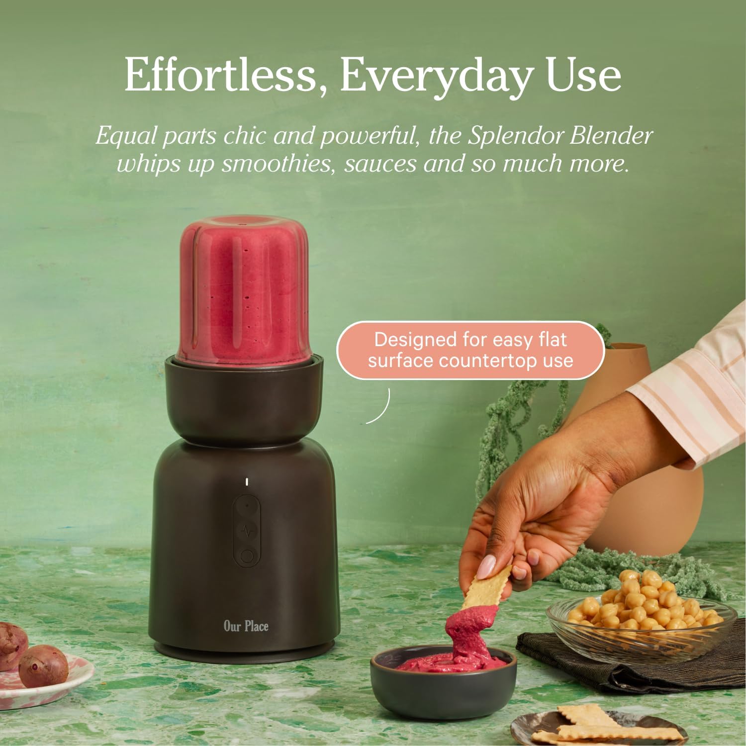 Our Place Splendor Blender - 1000W High-Power | Ultra-Sharp Blades | 2 Blending Modes | Includes 25