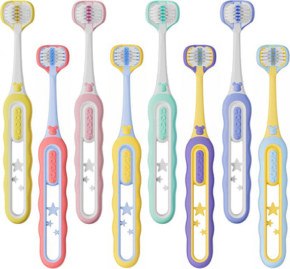EASICUTI Soft Toddler Toothbrushes, Efficient 3 Sided Toothbrush, Baby Toothbrush 12 Months and up