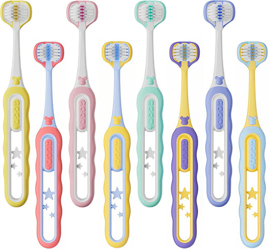 EASICUTI Soft Toddler Toothbrushes, Efficient 3 Sided Toothbrush, Baby Toothbrush 12 Months and up
