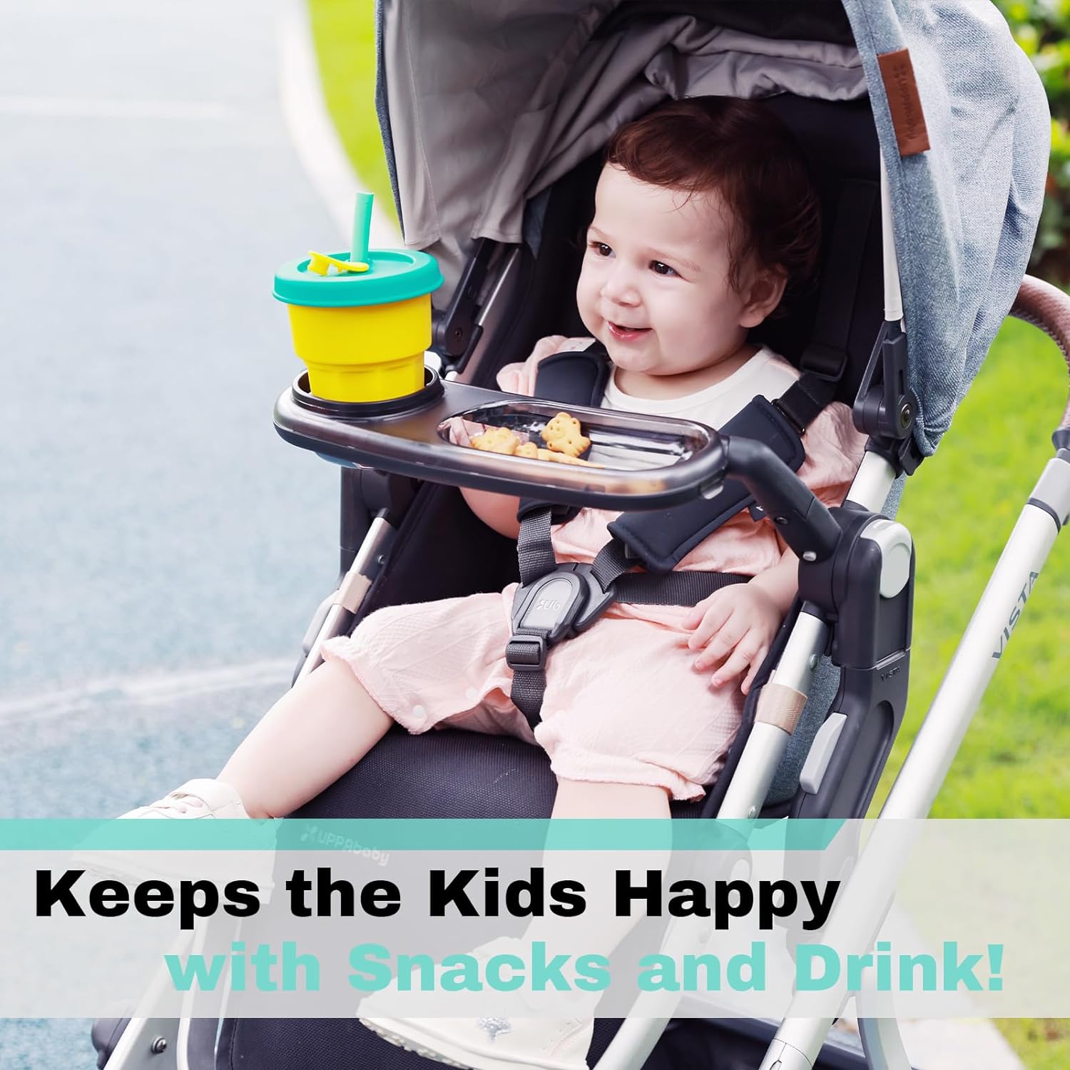Snack Tray Fits for UPPAbaby Vista/Vista V2/Vista V3/Cruz/Cruz V2/ RumbleSeat/RumbleSeat V2
