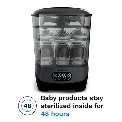 Baby Brezza Bottle Sterilizer and Dryer Advanced – 33% Faster - Largest Capacity Steam Sanitizer