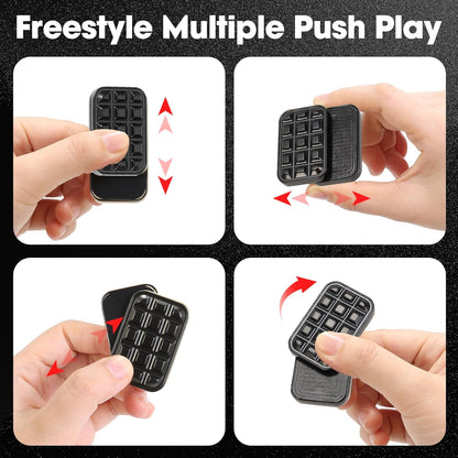 Fidget Toys 2 Pack, Magnetic Metal Haptic Fidget Slider Poker Card, EDC Fidget Toys for