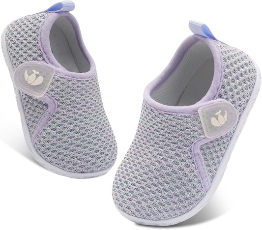 FEETCITY Baby Boys Girls First Walking Shoes Infant Sneakers Crib Shoes Breathable Lightweight Slip On Shoes
