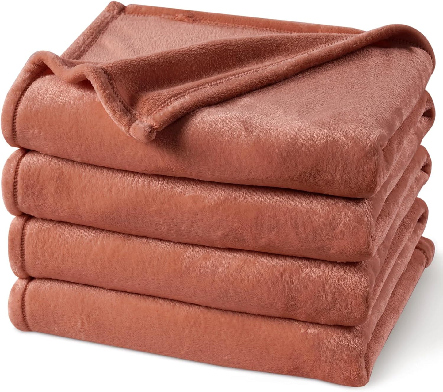PHF Ultra Soft Fleece Blanket Twin Size, No Shed No Pilling Luxury Plush Cozy 300GSM Lightweight