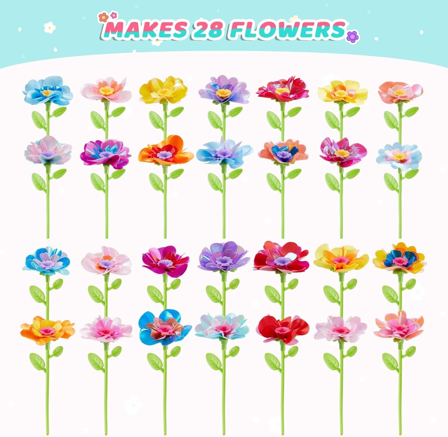 TOGGOT Flower Bouquet Refill Pack – DIY Arts & Crafts Toy Accessories (Main Kit Not Included)