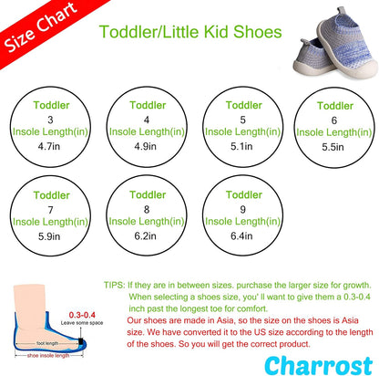 Baby First-Walking Shoes 1-4 Years Kid Shoes Trainers Toddler Infant Boys Girls Soft Sole Non Slip Cotton Canvas Mesh Breathable Lightweight TPR Material Slip-on Sneakers Outdoor